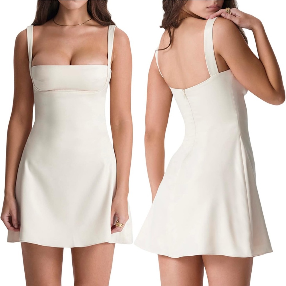 white simple dress